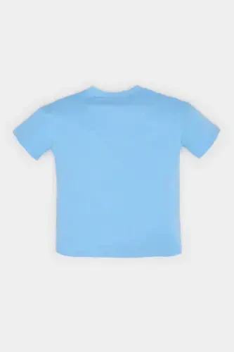 Boy's Baby Dinosaur Printed Short Sleeve T-Shirt E8477a525sm-Blue - 3