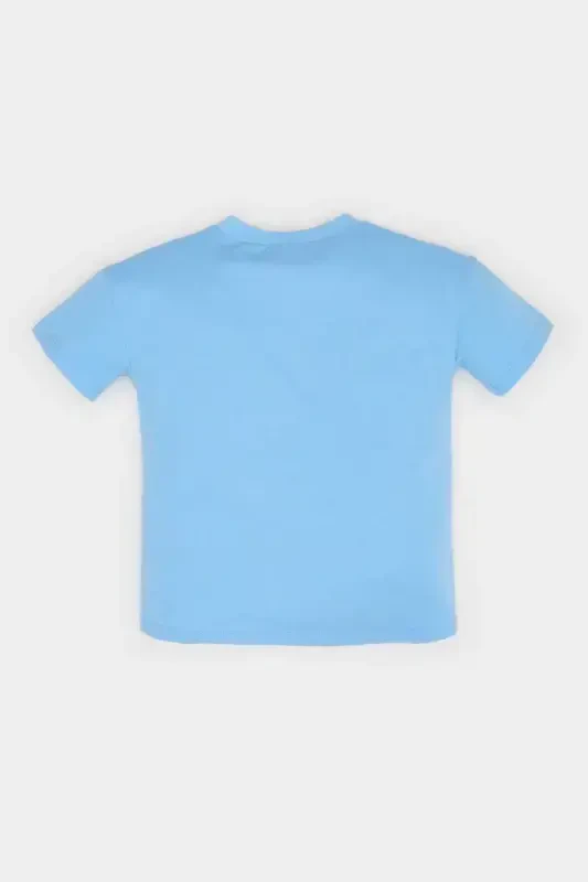 Boy's Baby Dinosaur Printed Short Sleeve T-Shirt E8477a525sm-Blue - 3