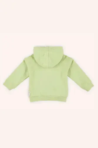 Boys Baby Hooded Green Sweatshirt-007 - PANÇO (1)