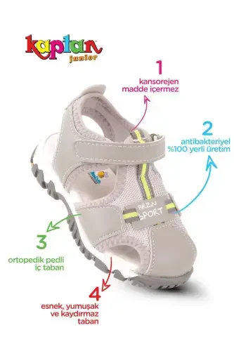 Boys' Baby Orthopedic Sandal BAZNE 505 - KAPTAN JUNIOR (1)