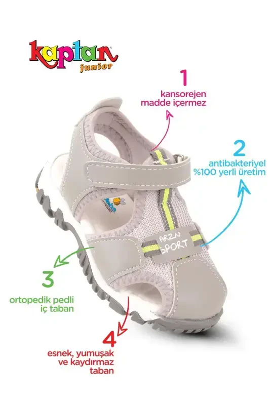 Boys' Baby Orthopedic Sandal BAZNE 505 - 2