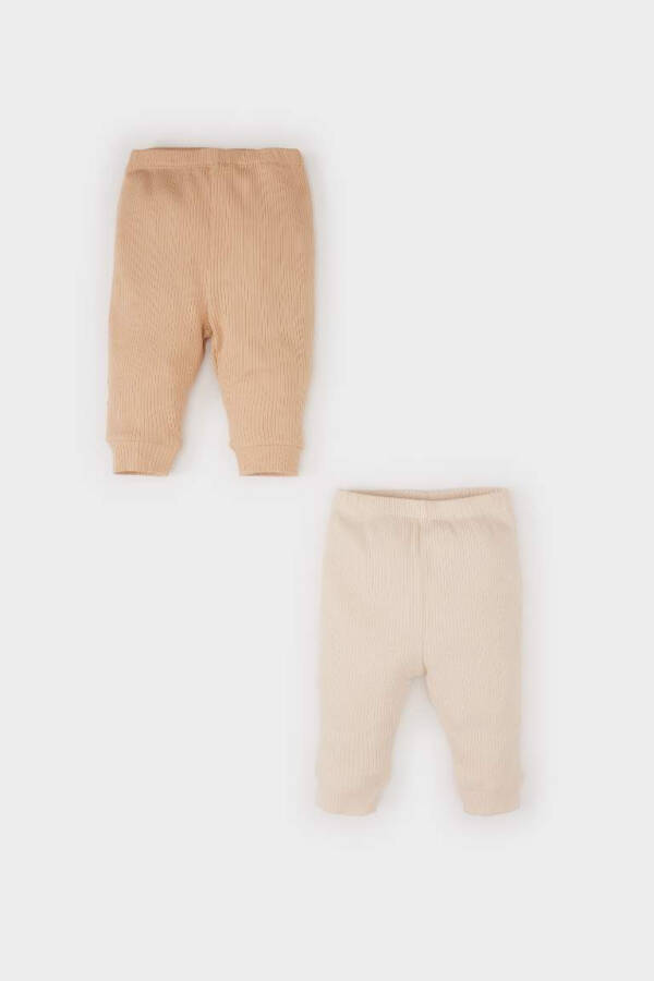 Boy's Baby Ribbed Undershirt 2-Pack Stone - 1