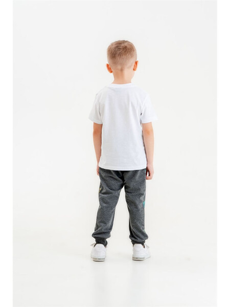 Boys' Baby Sweatpants with Elastic Waist and Pattern - 4