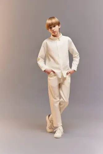 Boys' Balloon Fit Standard Leg Twill Pants B6709a824sp - 1