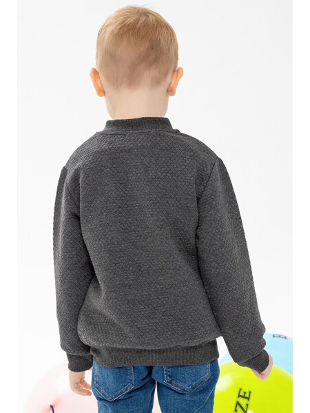 Boys' Basic Fleece Hoodie with Pocket and Emblem (2-4 Years) - 3