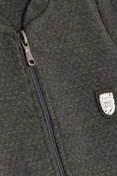 Boys' Basic Fleece Hoodie with Pocket and Emblem (2-4 Years) - 24