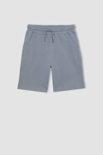 Boys Basic Piqué Shorts Grey - 5