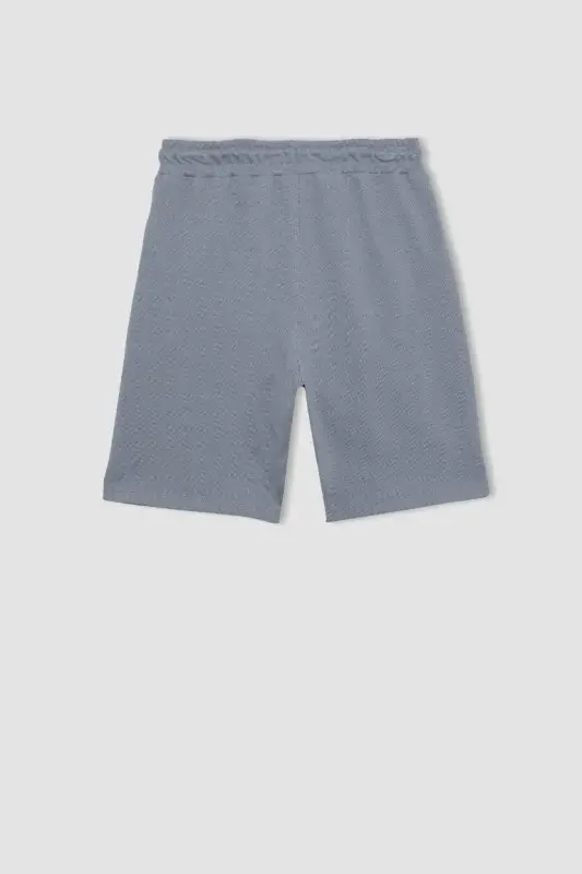 Boys Basic Piqué Shorts Grey - 7