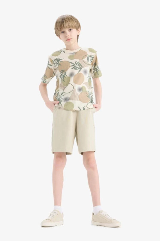 Boys Basic Shorts Light Khaki - 1