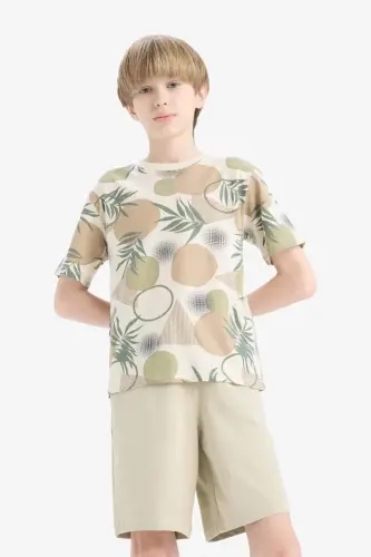 Boys Basic Shorts Light Khaki - 4