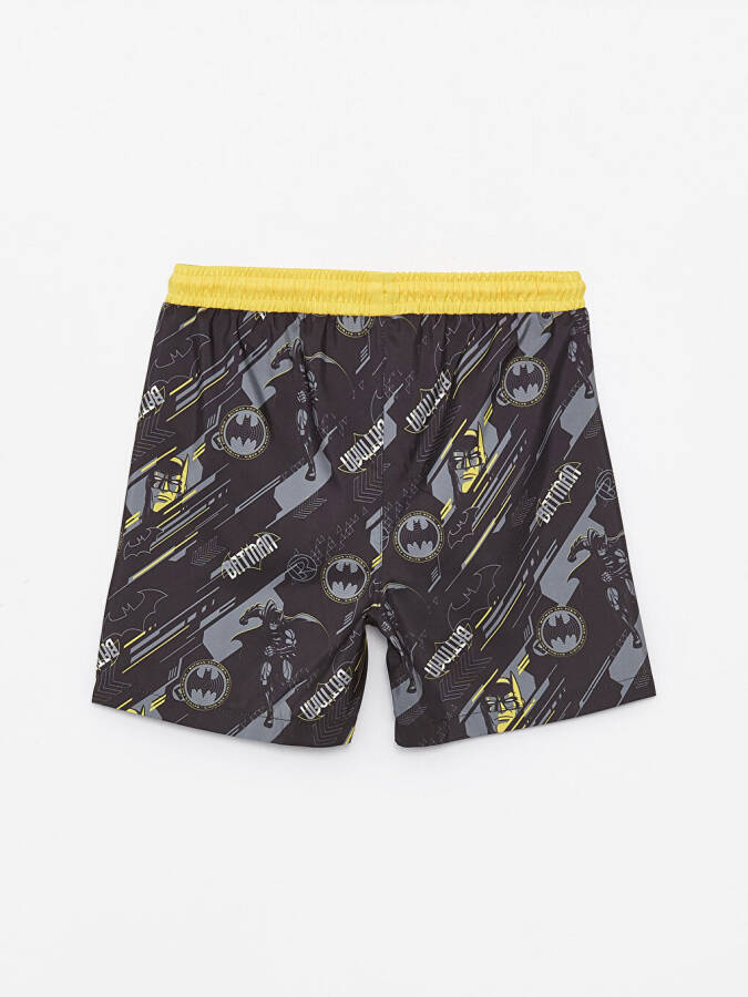 Boy's Batman Printed Crew Neck Tank Top and Swim Shorts - 5