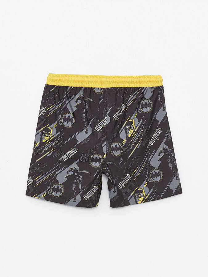 Boy's Batman Printed Crew Neck Tank Top and Swim Shorts - 15