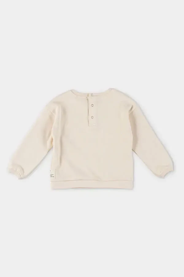 Boy's Beige Sweatshirt - 2