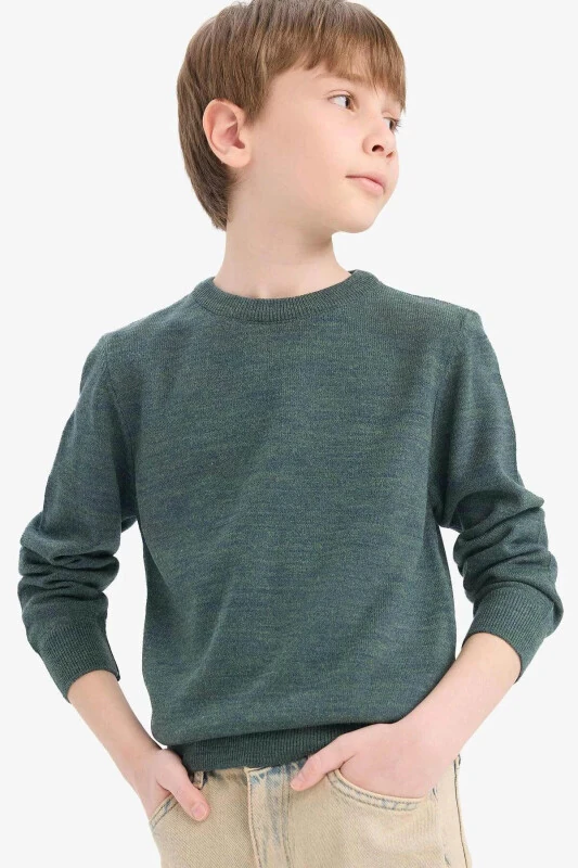 Boys Bicycle Neck Knit Sweater A4992A824WN - DEFACTO