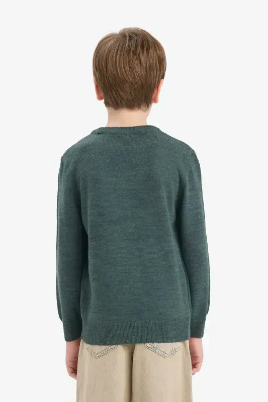 Boys Bicycle Neck Knit Sweater A4992A824WN - 6