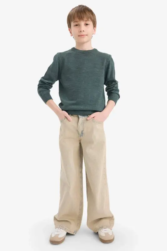 Boys Bicycle Neck Knit Sweater A4992A824WN - 2