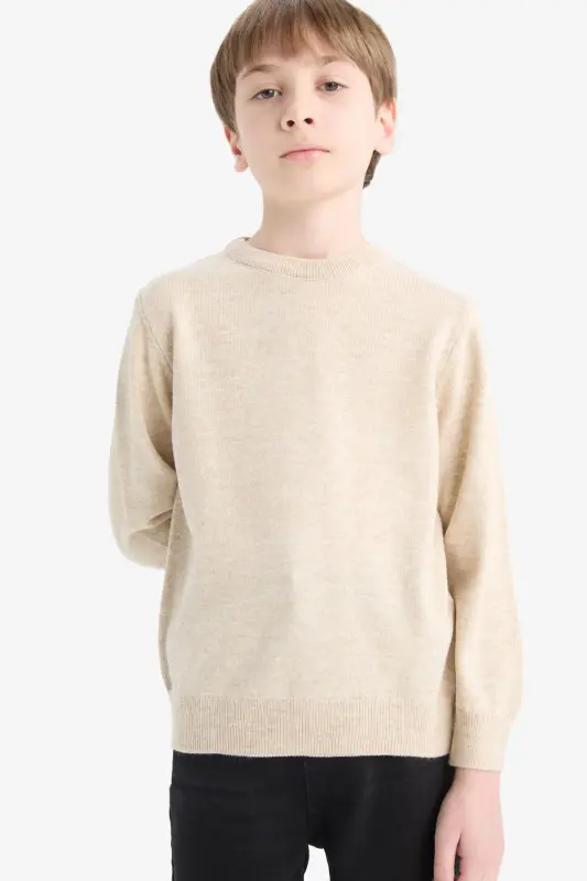 Boys' Bicycle Neck Knit Sweater A4992A824WN - 1
