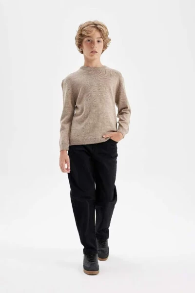 Boys' Bicycle Neck Knit Sweater A4992A824WN - DEFACTO (1)