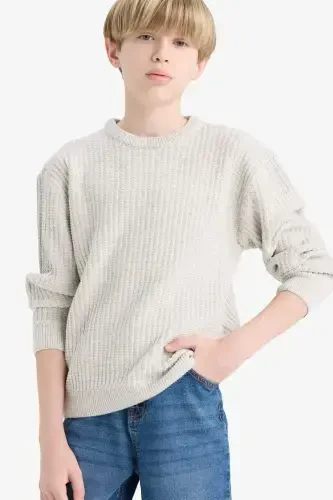 Boys' Bicycle Neck Knit Sweater C9468A824AU - 1