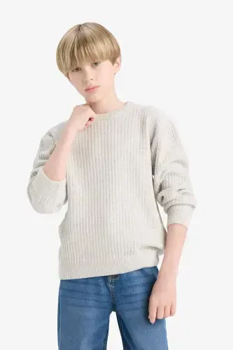 Boys' Bicycle Neck Knit Sweater C9468A824AU - 3