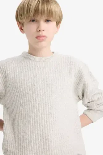 Boys' Bicycle Neck Knit Sweater C9468A824AU - 4