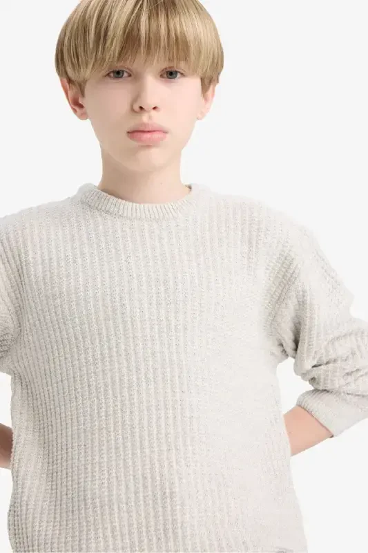 Boys' Bicycle Neck Knit Sweater C9468A824AU - 4