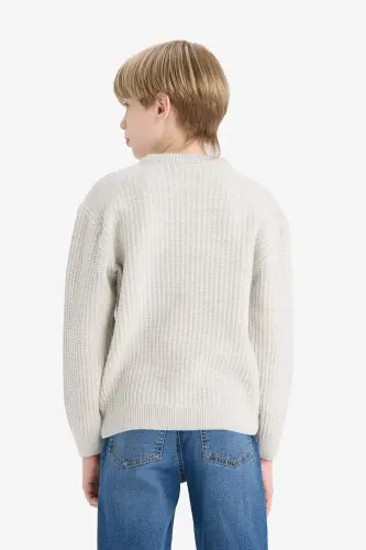 Boys' Bicycle Neck Knit Sweater C9468A824AU - 8