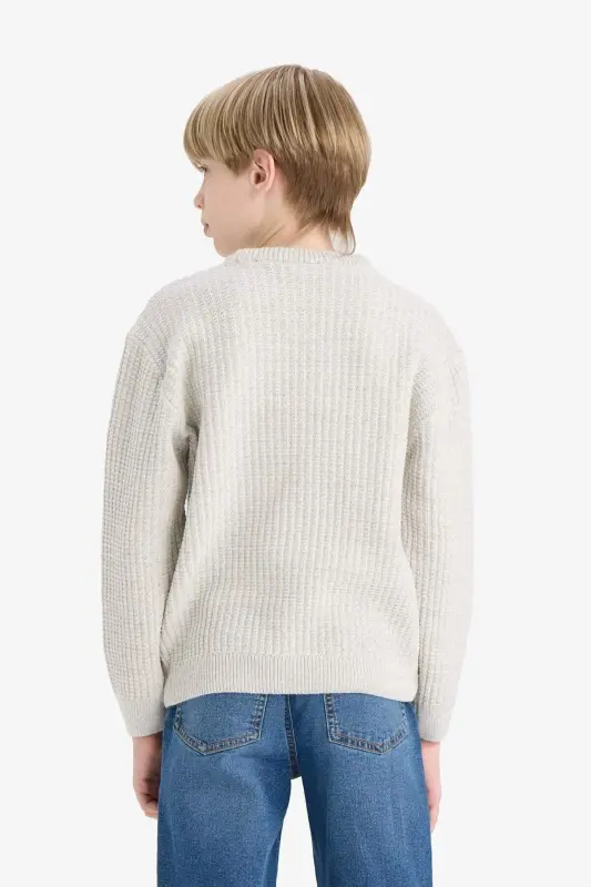 Boys' Bicycle Neck Knit Sweater C9468A824AU - 8