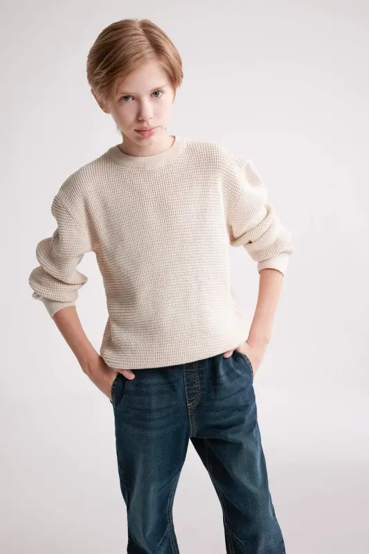 Boy's Bicycle Neck Sweater C2270A824WN - 3