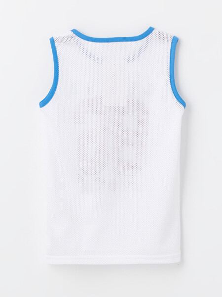 Boy's Bike Collar Printed Tank Top - 11