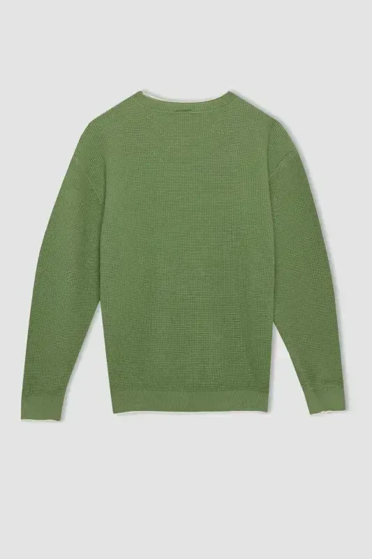 Boys' Bike Neck Knit Sweater U8991A624AU - 3