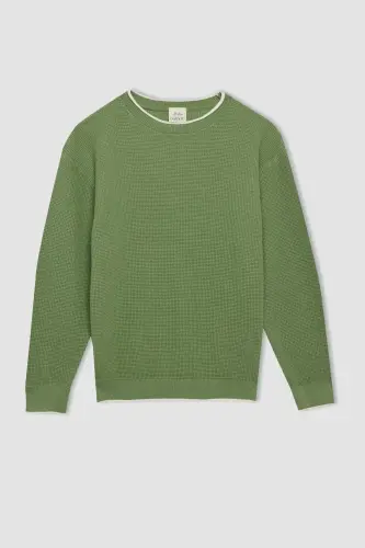 Boys' Bike Neck Knit Sweater U8991A624AU - 1