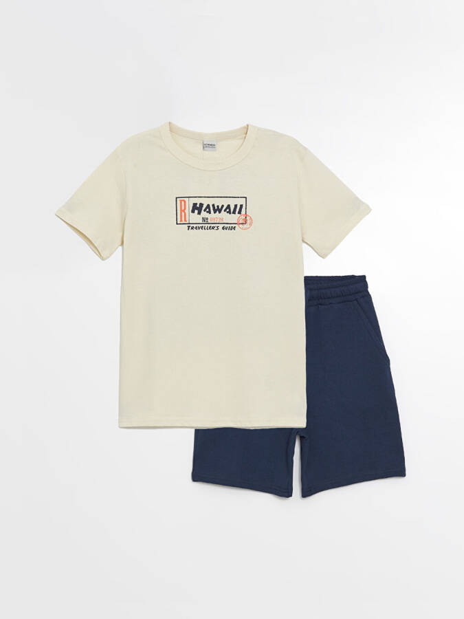 Boys' Bike Print Short Sleeve T-Shirt and Shorts - 1