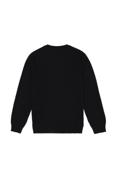 Boys Black Basic Sweater 50269415-VR046 - 8
