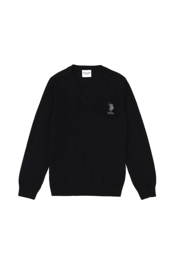 Boys Black Basic Sweater 50269415-VR046 - 4