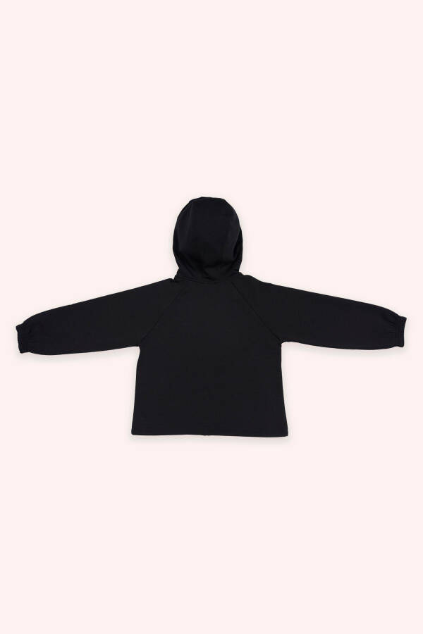 Boys' Black Hoodie Sweatshirt - 2