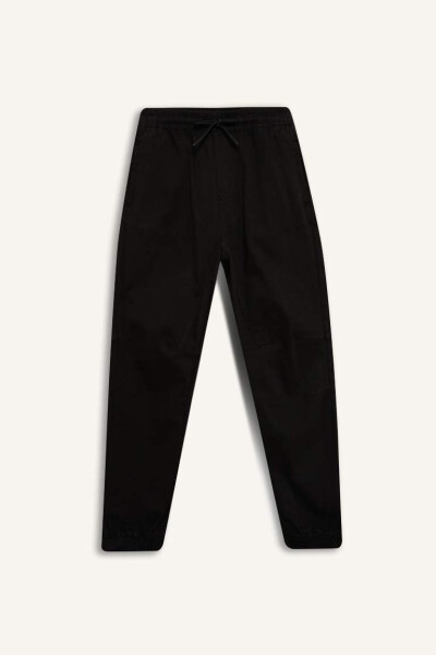 Boys Black Jogger Pants - 8