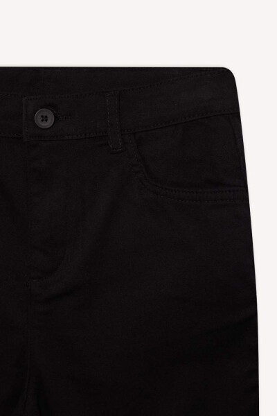 Boys Black Straight Leg Gabardine Trousers - 9