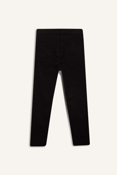 Boys Black Straight Leg Gabardine Trousers - 10