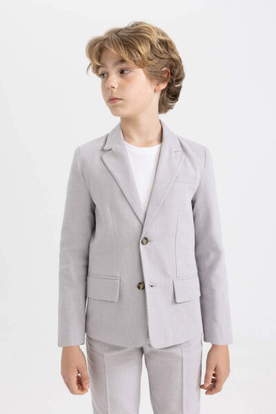 Boys' Blazer Jacket Beige - 3