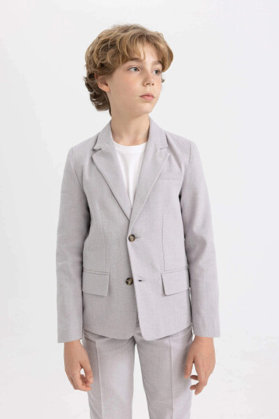 Boys' Blazer Jacket Beige - 9