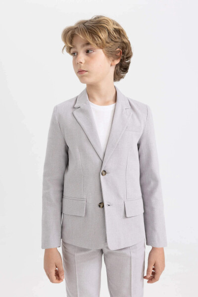 Boys' Blazer Jacket Beige - 10