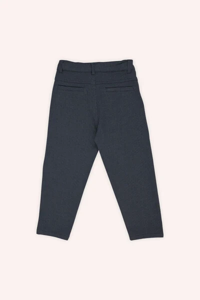 Boy's Buttoned Navy Blue Pants - PANÇO (1)