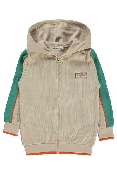 Boy's Cardigan 2-5 Years Old Stone Color - 5