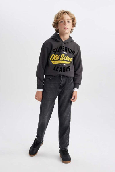 Boy's Carrot Fit Jean Trousers Anthracite - 3