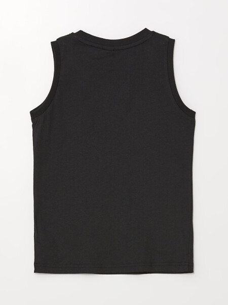 Boys' Comfortable Fit Bike Neck Printed Tank Top - 4