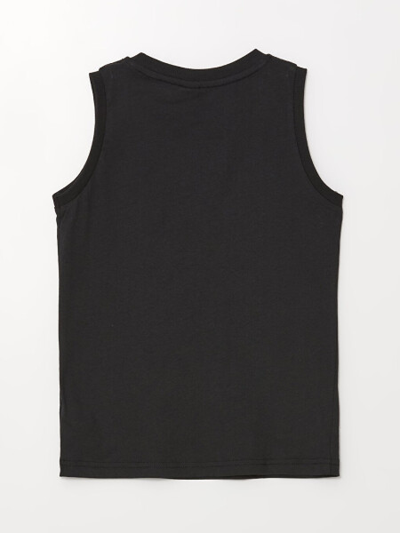 Boys' Comfortable Fit Bike Neck Printed Tank Top - 2