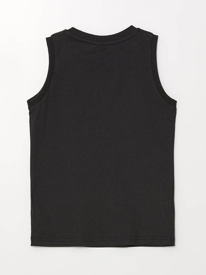 Boys' Comfortable Fit Bike Neck Printed Tank Top - 2
