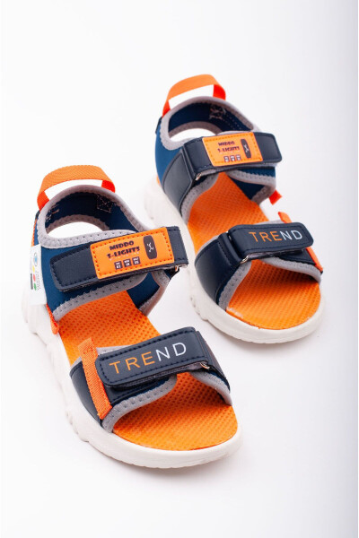 Boys' Comfortable Soft Everyday Sandals with Velcro - 11