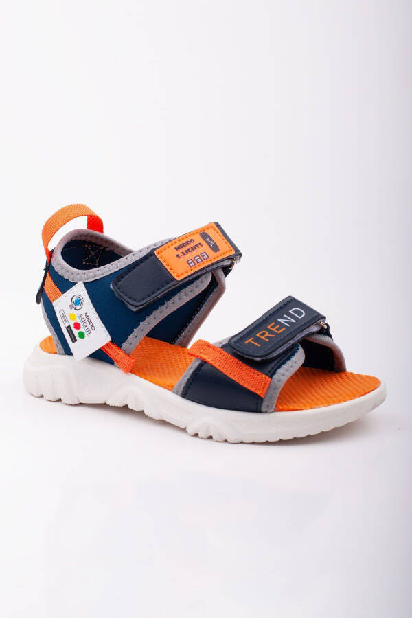 Boys' Comfortable Soft Everyday Sandals with Velcro - 1